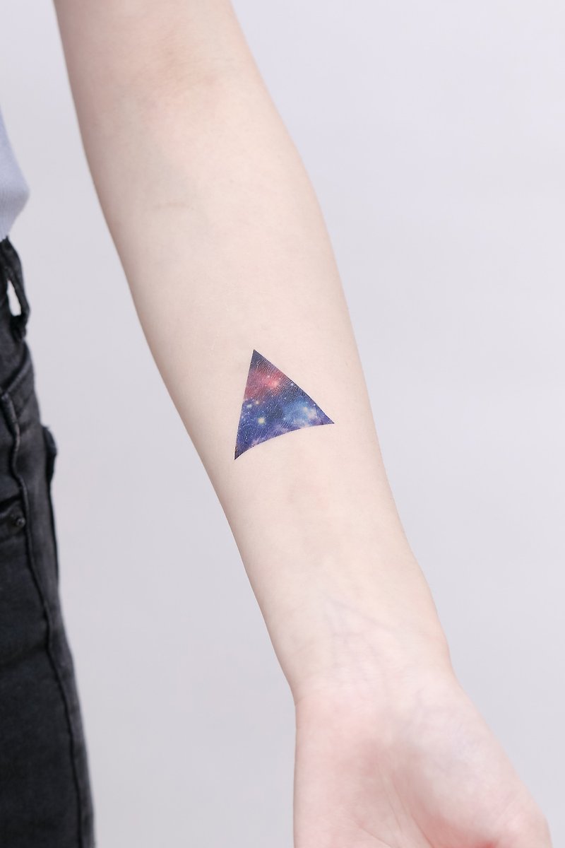 Surprise Tattoos / Cosmos starry sky 宇宙星空 刺青 紋身貼紙 - 紋身貼紙 - 紙 藍色
