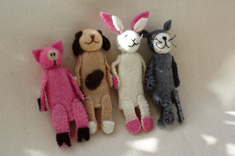 羊毛氈手指玩偶-彌月禮 嬰兒鞋 童鞋 - Baby Gift Sets - Wool 