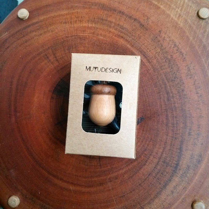 木作果實項鍊(NS012) - 項鍊 - 木頭 咖啡色