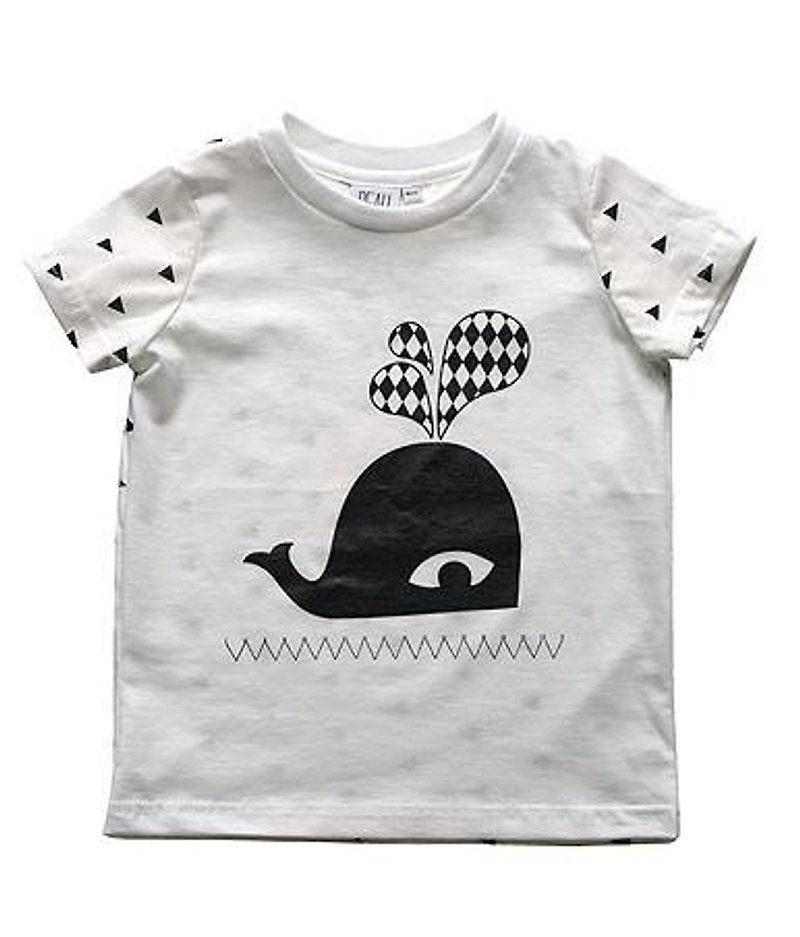Whale baby top - Other - Cotton & Hemp White