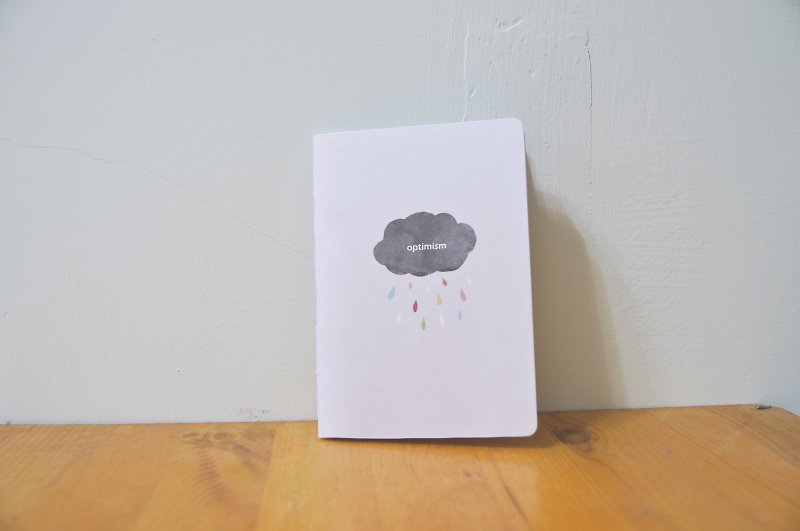 [Optimism]. Handmade notebook - สมุดบันทึก/สมุดปฏิทิน - กระดาษ สึชมพู