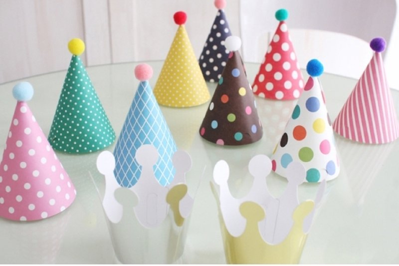[South Korea] party hat set Afrocat Hands Party hat combination package hairball Crown birthday - อื่นๆ - กระดาษ หลากหลายสี