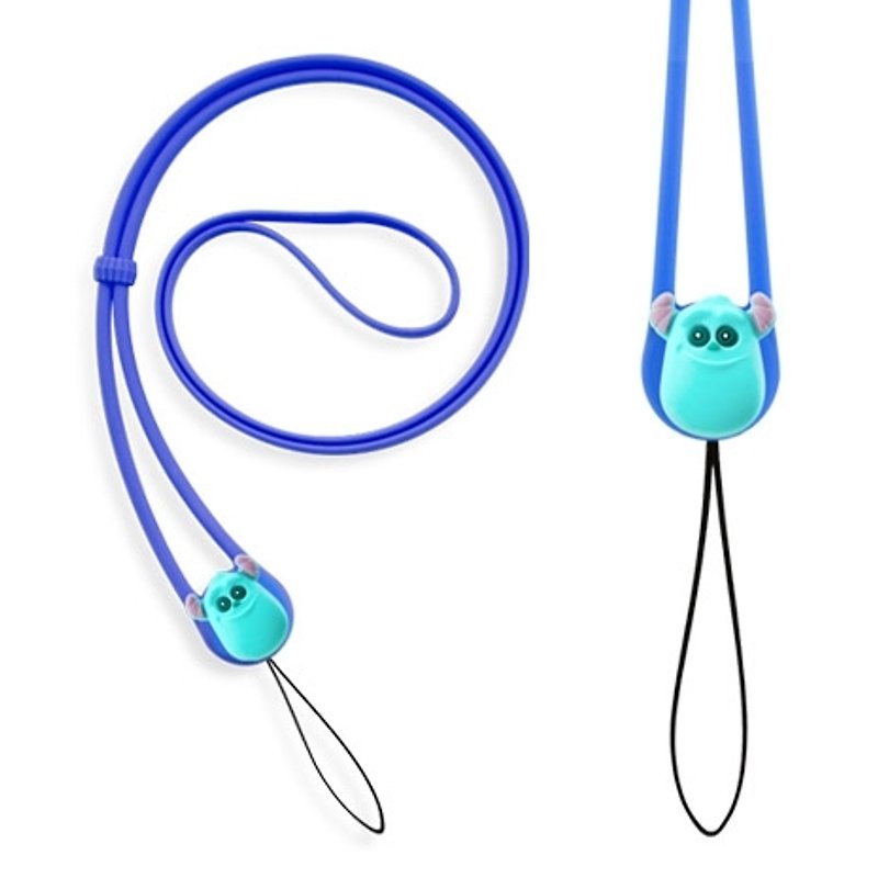Charm Lanyard stretch neck lanyard - Mao blame [Monsters University] - Cameras - Silicone Blue