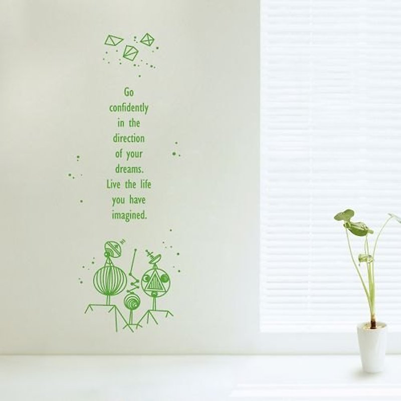 《Smart Design》/ 箴言系列 Quote / 方向 Directions / 無痕壁貼8色可選 - 壁貼/牆壁裝飾 - 其他材質 綠色