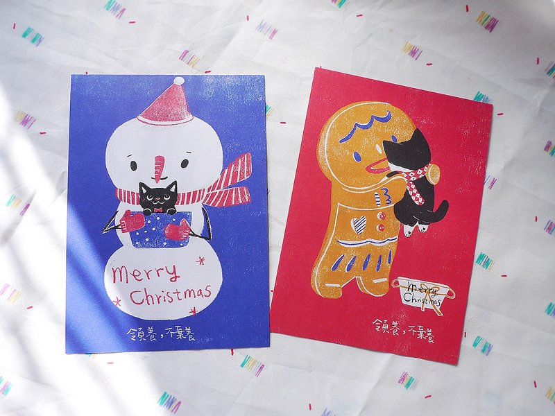 *2014聖誕禮物*-明信片組 - 卡片/明信片 - 紙 紅色