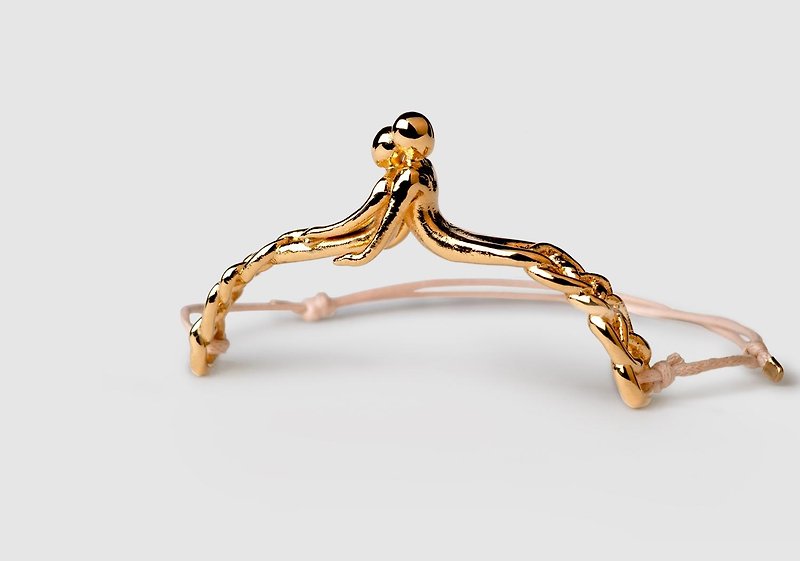 [Seasonal sale] 2gether 24K gold hand-plated bracelet - Bracelets - Other Materials Gold