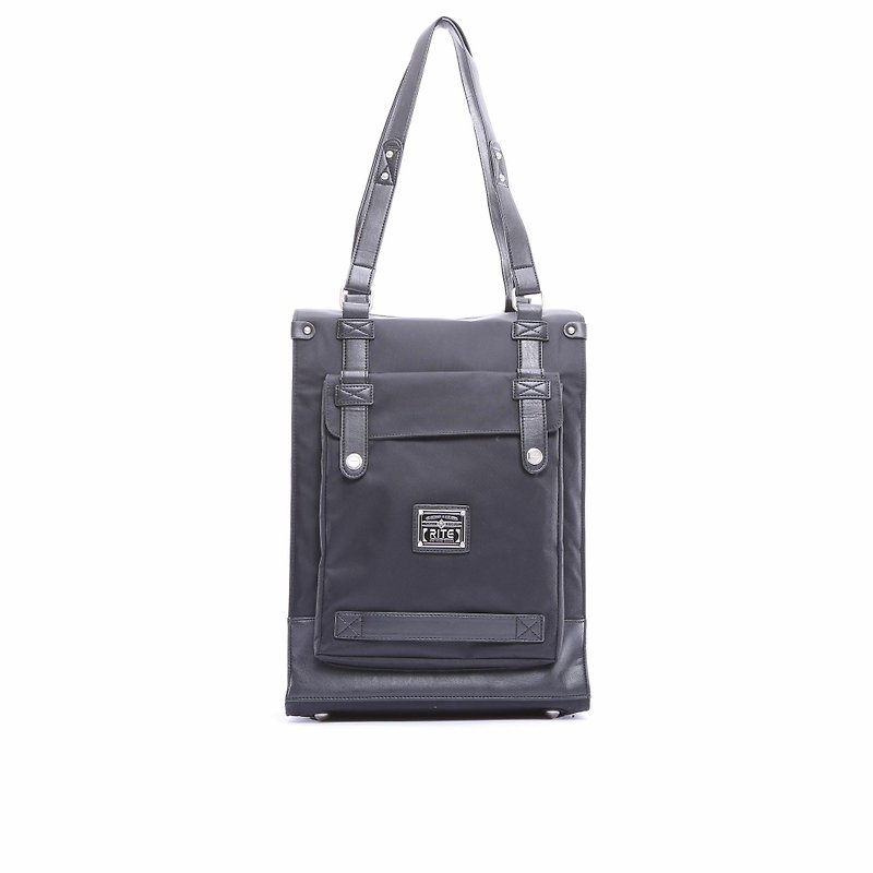 | Transformation package - nylon black | straight big bag - Backpacks - Waterproof Material Black