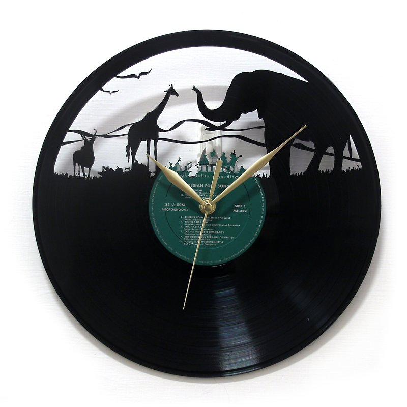 Adventure Life Vinyl Clock - Clocks - Other Materials Green