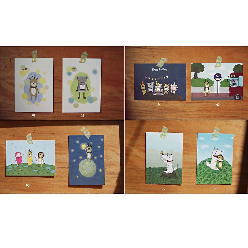 The combined price of any 2 limited-style postcards is 60 yuan - Cards & Postcards - Paper Multicolor