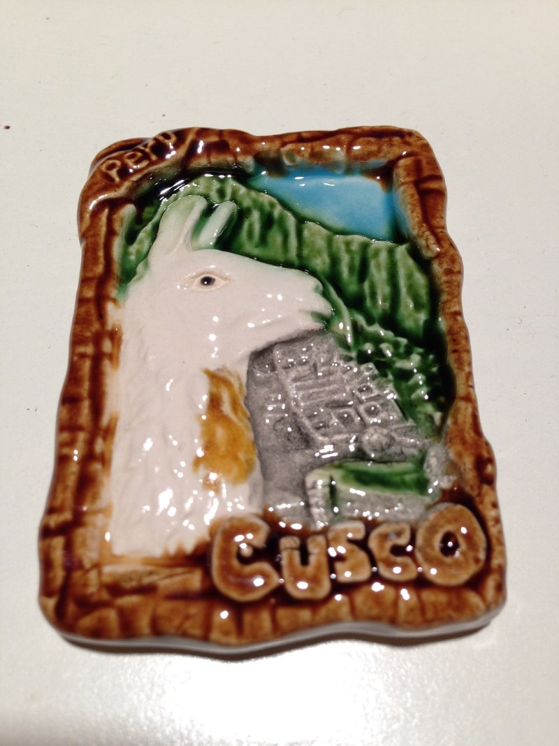 ペルーアルパカマグネット - マグネット - その他の素材 ホワイト