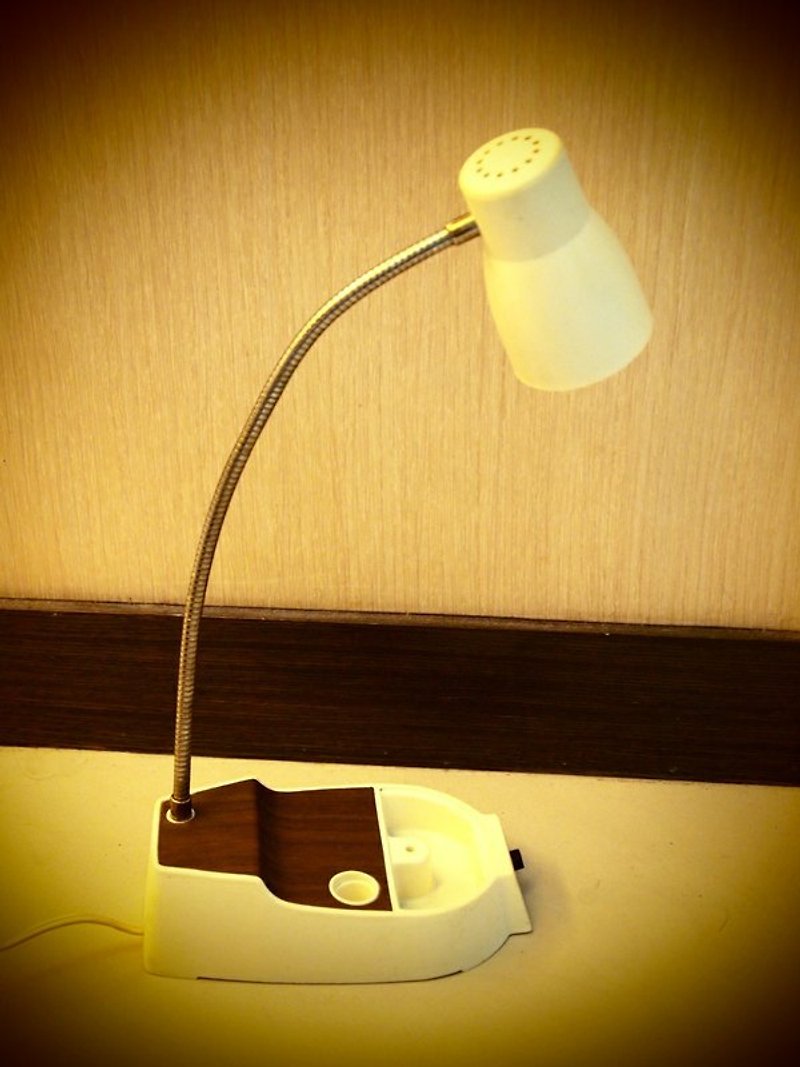 1967年日本製古董桌燈GOOSENECK - โคมไฟ - วัสดุอื่นๆ ขาว