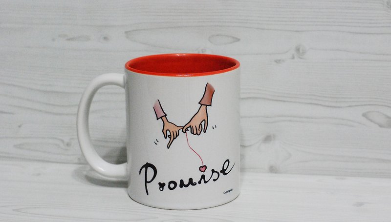 馬克杯-Promise (客製) - 咖啡杯/馬克杯 - 其他材質 白色