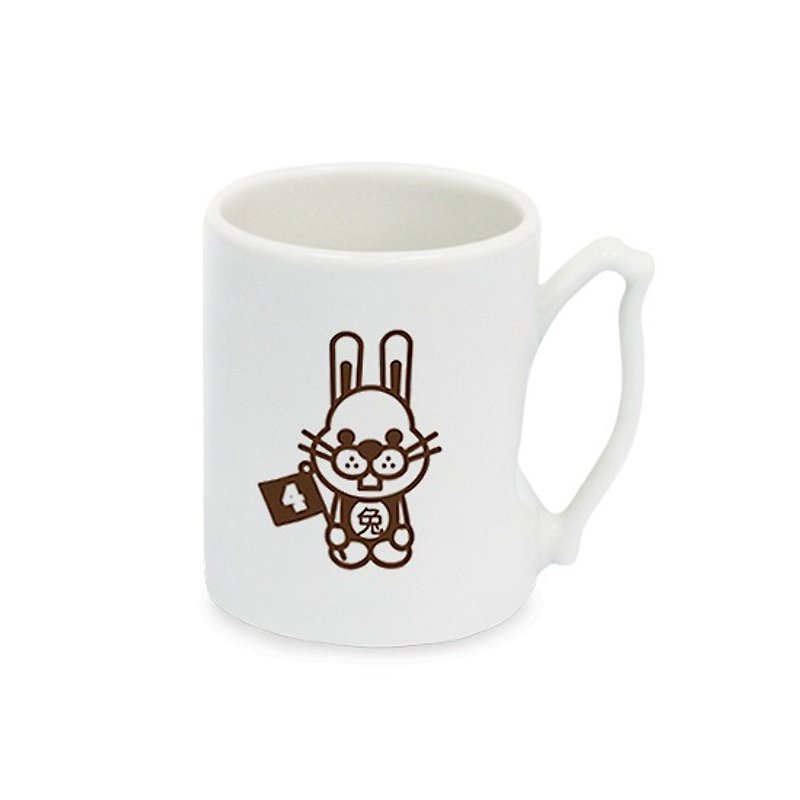 十二生肖遊台灣馬克杯(單入) 兔 - 咖啡杯 - 其他材質 