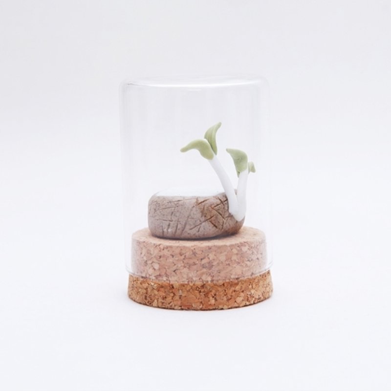 原创趣味纯手工可爱摆件玻璃瓶里的陶瓷植物中树苗景德镇制 - 擺飾/家飾品 - 其他材質 