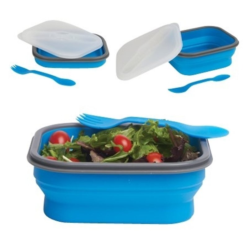 【DCI】矽膠伸縮餐盒(小) - 便當盒/食物袋 - 矽膠 多色