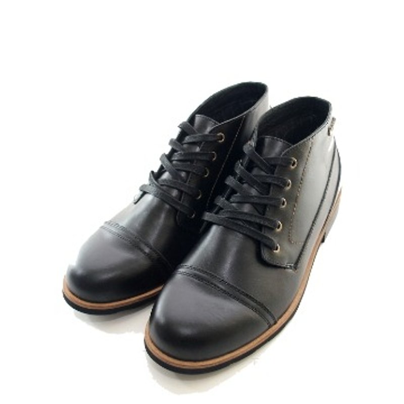 [Dogyball] will light short boots simple military boots out of print out of the world on this 1 pair - Men's Boots - Genuine Leather Black