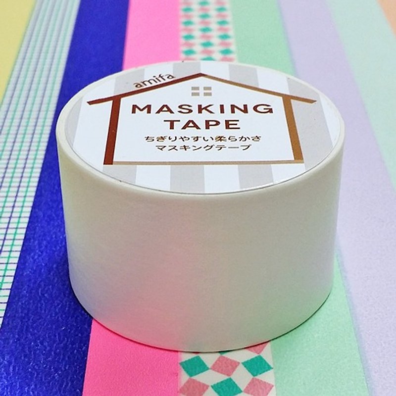 Japan amifa and paper tape 30mm [31409] plain white - Washi Tape - Paper White