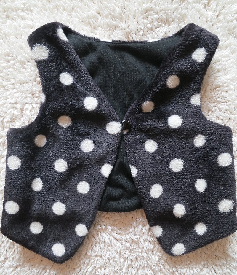 TiDi "Elf" little single buckle vest (a total of two colors) - Other - Cotton & Hemp Black