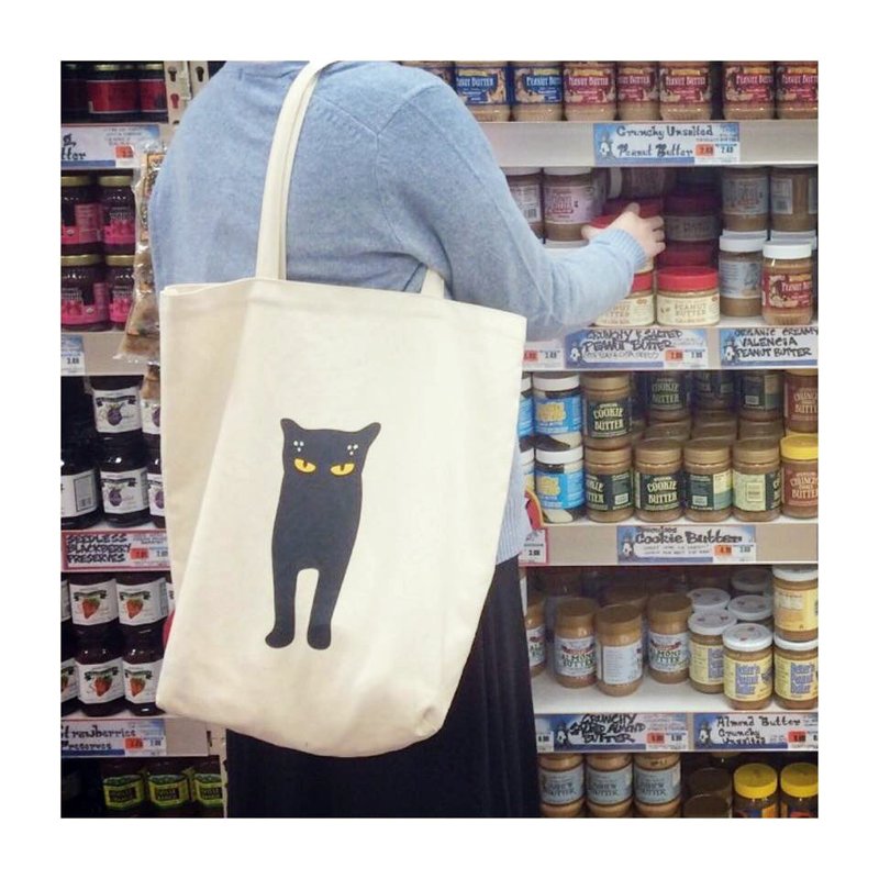 ( * )快樂屁屁購物/帆布袋 - Happy-Ass Tote Bag - 側背包/斜背包 - 其他材質 白色