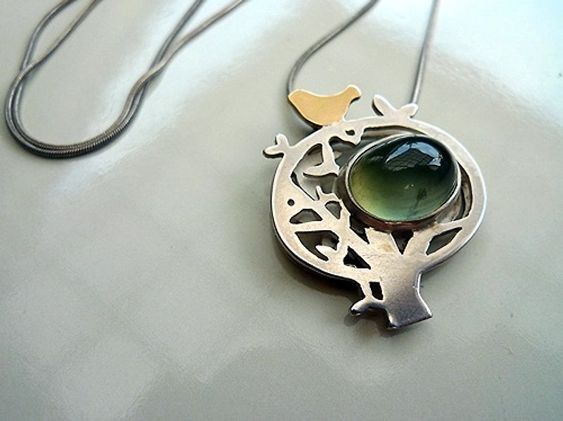 The tree of hope ~ the poetry brand logo made by hand, represents hope and blessing! Happiness! - Necklaces - Other Metals 