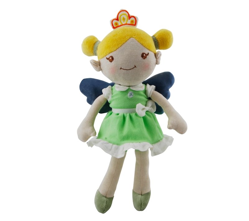 American MyNatural Good Earth Fairy-Fairy Princess - ของเล่นเด็ก - ผ้าฝ้าย/ผ้าลินิน สีเขียว