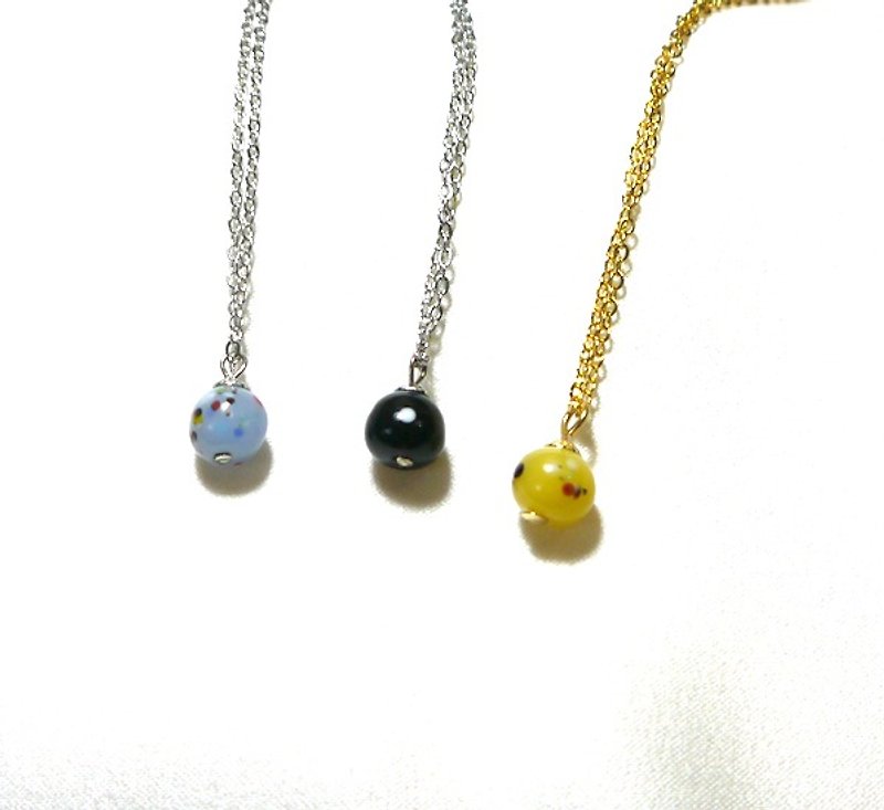 Childlike glass sugar necklace - Necklaces - Other Metals 