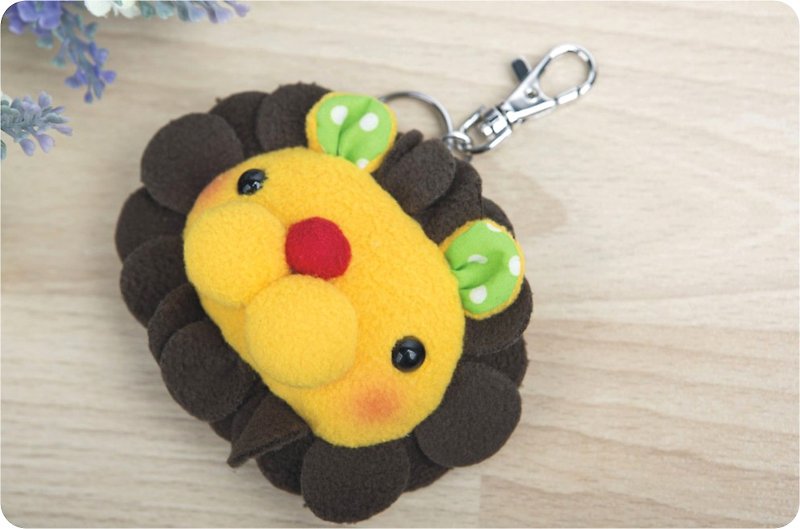"Balloon" Keyring-Petal Lion - Charms - Other Materials Yellow