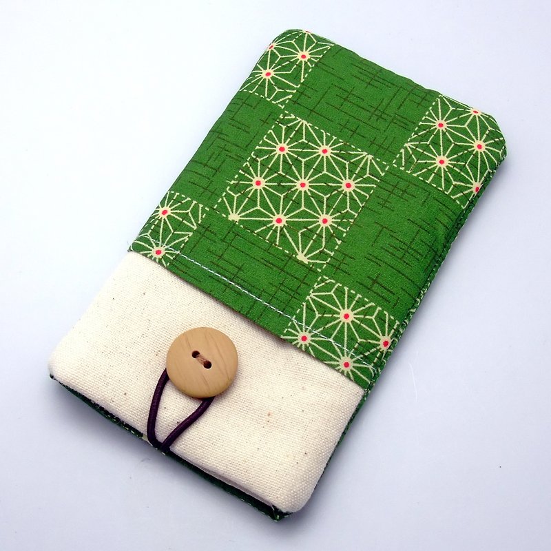 iPhone sleeve, iPhone pouch, Samsung Galaxy S8, Galaxy Note 8, cell phone, ipod classic touch sleeve (P-16) - Phone Cases - Cotton & Hemp Green