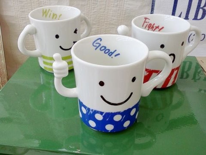 OUEN cheer for the mug GOOD!!! - เครื่องครัว - วัสดุอื่นๆ ขาว