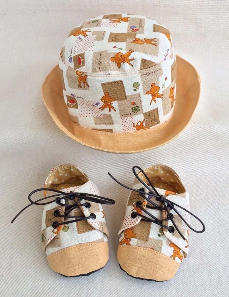 Va handmade shoes series fairy Department Fawn kit - รองเท้าเด็ก - วัสดุอื่นๆ สีส้ม