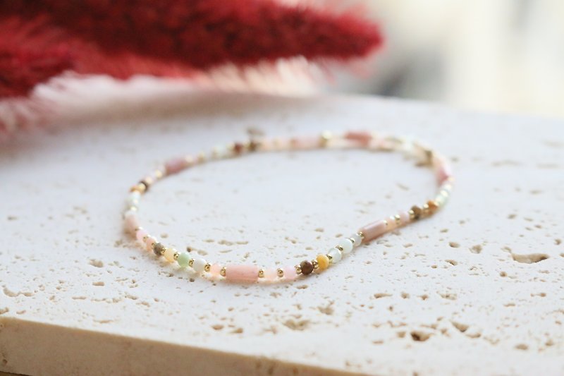 rhodonite Opal 0598 -Good thing coming - Bracelets - Gemstone Pink