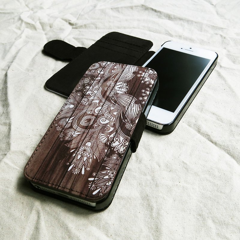 OneLittleForest - Original Mobile Case - iPhone 5, iPhone 5c, iPhone 4- Indian painting - Phone Cases - Other Materials Brown