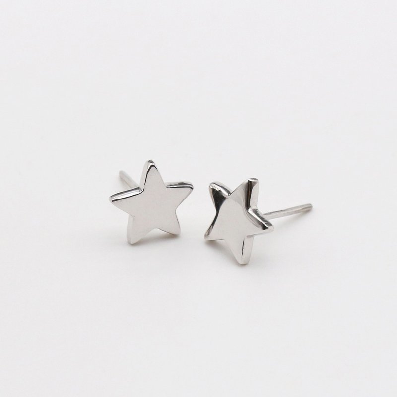 Star Silver Earring Valentine’s day - Earrings & Clip-ons - Other Metals Silver