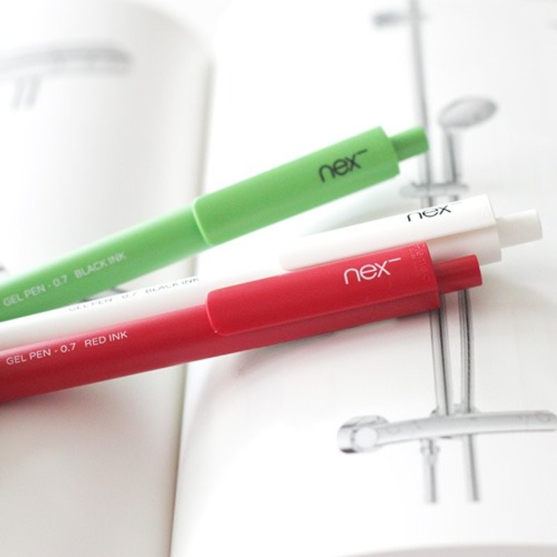 PREMEC NEX Swiss Adhesive Ink Pen Romantic Italian Green, White and Red Pen Body - อุปกรณ์เขียนอื่นๆ - พลาสติก สีแดง