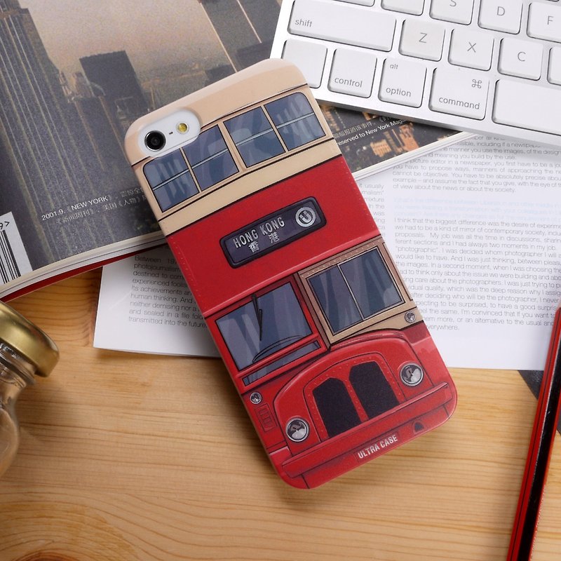 Hong Kong Style Red Bus Print Soft / Hard Case for iPhone X,  iPhone 8,  iPhone 8 Plus, iPhone 7 case, iPhone 7 Plus case, iPhone 6/6S, iPhone 6/6S Plus, Samsung Galaxy Note 7 case, Note 5 case, S7 Edge case, S7 case - Phone Cases - Plastic Red