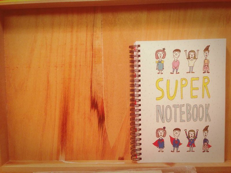 SUPER NOTEBOOK/A5空白線圈筆記本 - Notebooks & Journals - Paper Multicolor