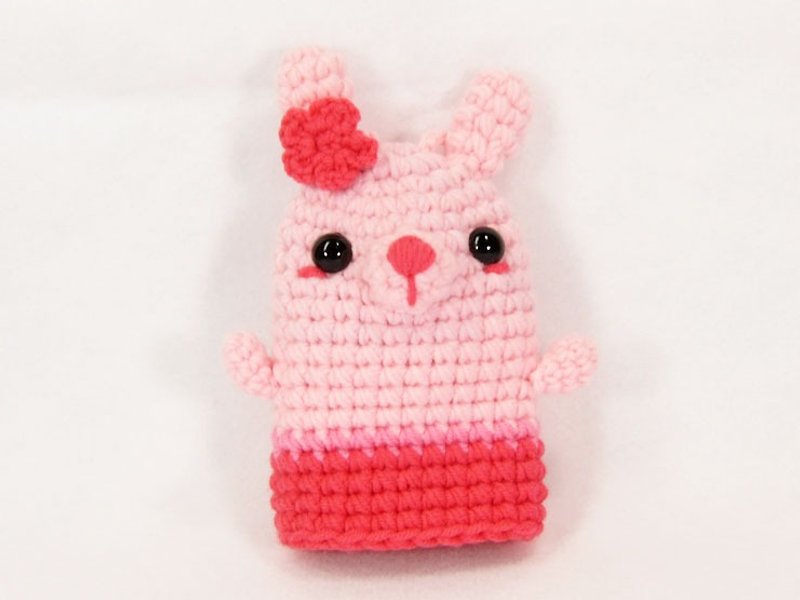 優雅兔兔-鑰匙套-鑰匙包 - 鑰匙圈/鑰匙包 - 壓克力 粉紅色