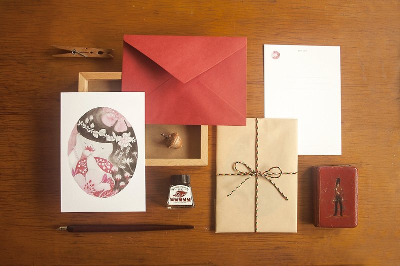 [Feelings Spring - Postcard gift set] - Cards & Postcards - Paper Red