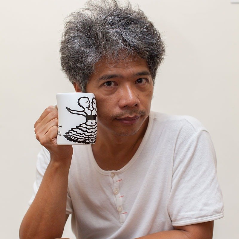 Hou Junming/Spouse-Image Mug - Mugs - Pottery White