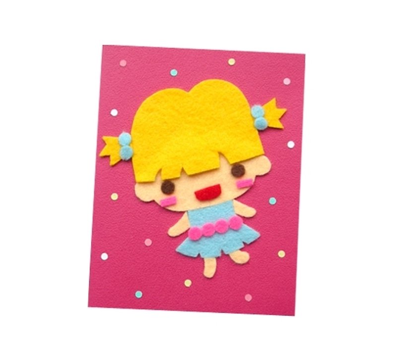 Handmade Card Universal Card _ Character Doll C ... Birthday Card, Valentine Card, Thank You Card - การ์ด/โปสการ์ด - กระดาษ สีแดง