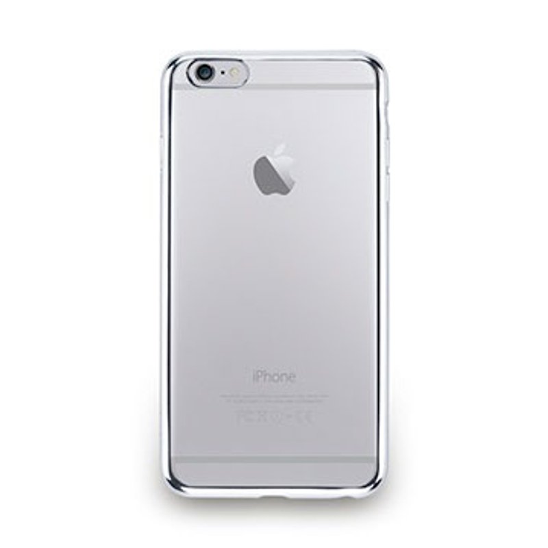 iPhone 6s Plus -金屬光透感保護軟蓋- 亮銀色 - 手機殼/手機套 - 塑膠 灰色