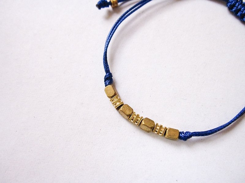 // La Don // [lucky - brass - tiling] - Bracelets - Other Metals Blue
