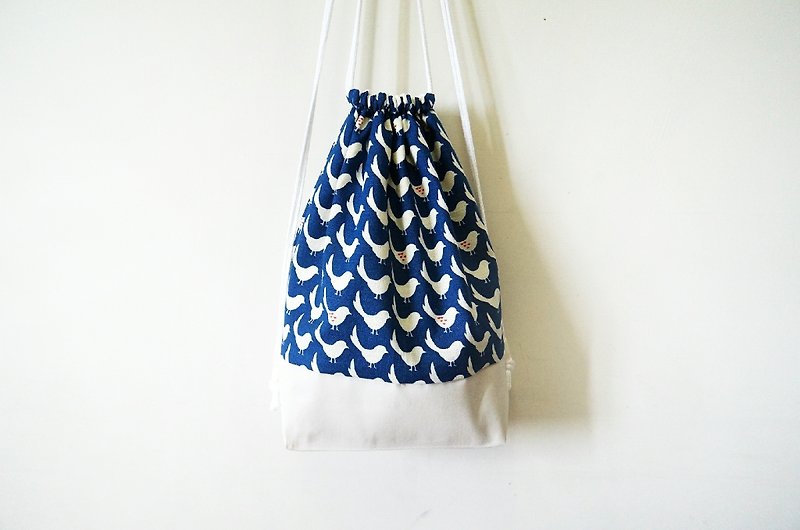 White met when Bird - Drawstring Bags - Other Materials Blue