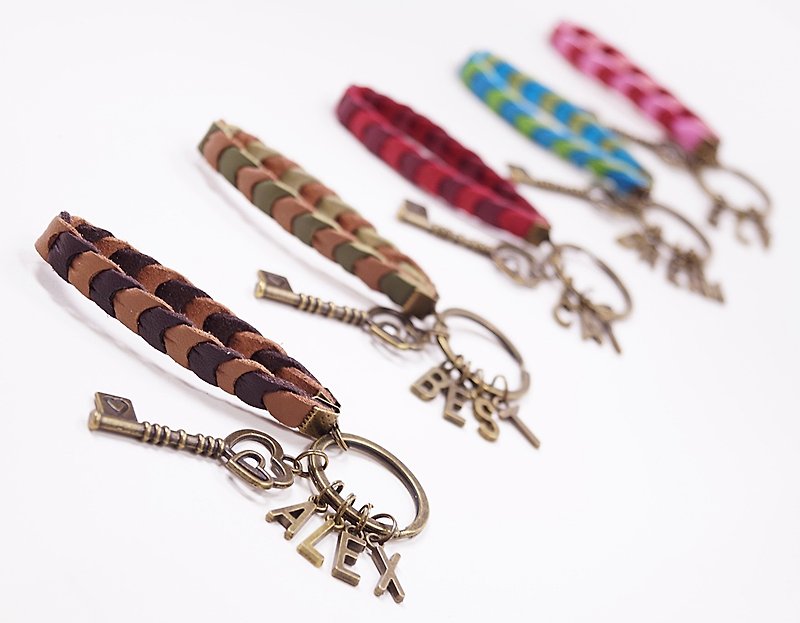 customized keychain various color personalized name key ring custom present gift - ที่ห้อยกุญแจ - โลหะ หลากหลายสี