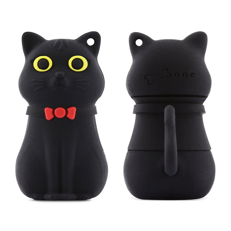 Cat Driver kitty flash drive (8G) - Black - USB Flash Drives - Silicone Black