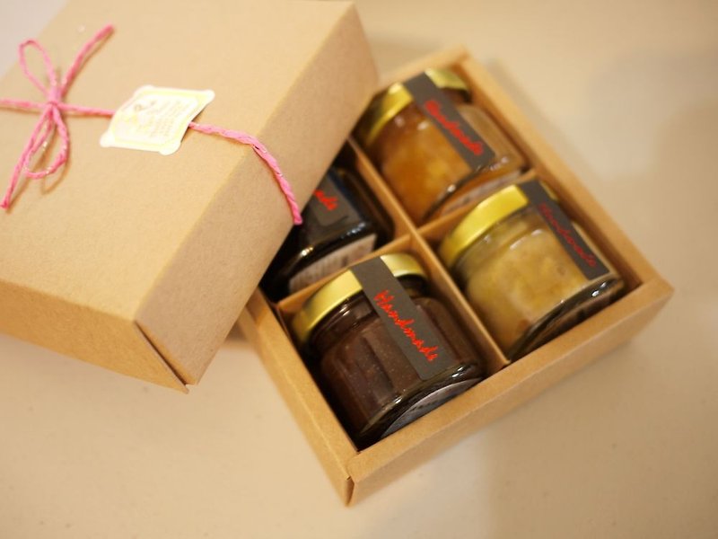 La Santé法式手工果醬-小果醬禮盒 4罐裝 年後寄件 - ジャム - 食材 イエロー