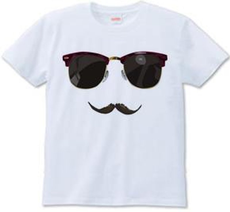 sunglasses (T-shirt 6.2oz) - เสื้อยืดผู้ชาย - วัสดุอื่นๆ ขาว