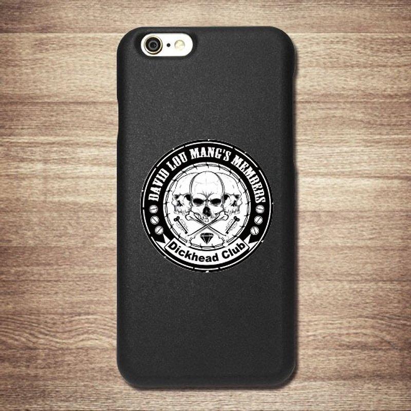 [] Skeleton skull logo black shell -iPhone mine heavy machine Tattoo Phone Case - Phone Cases - Plastic Black