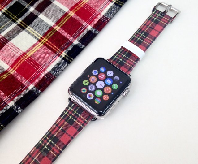 Tartan apple 2025 watch band