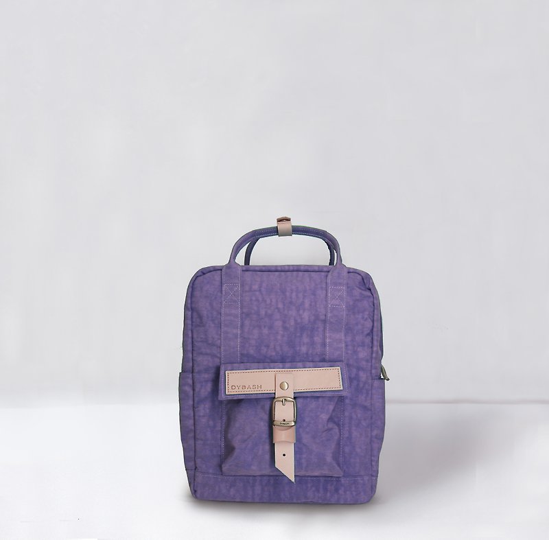 Super limited DYDASH small bag 3 with hand / shoulder / backpack / mother (lavender forest) - Backpacks - Genuine Leather 